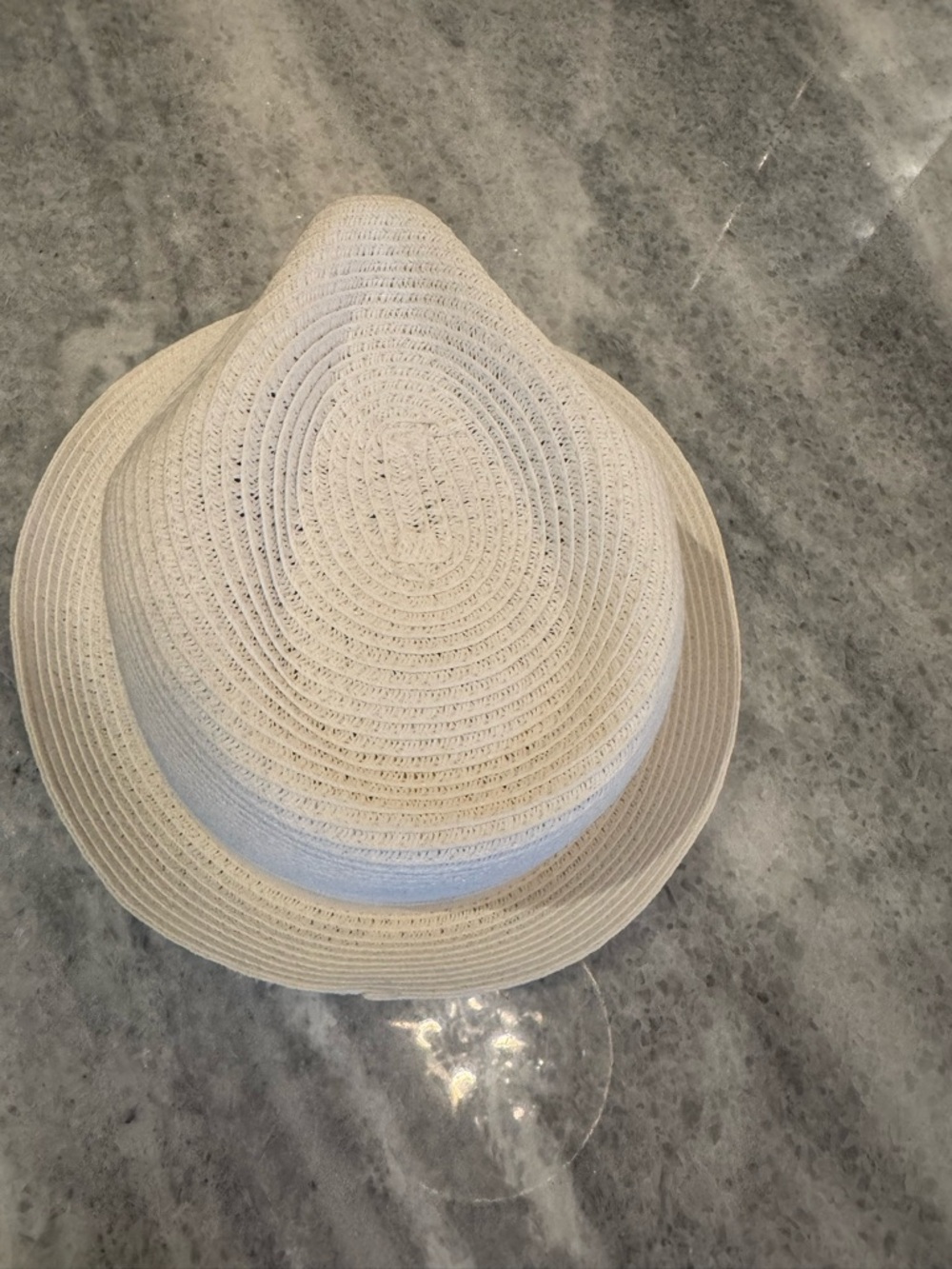 Tommy Bahama White Straw Fedora with Ribbon Trim - Picture 5 of 7